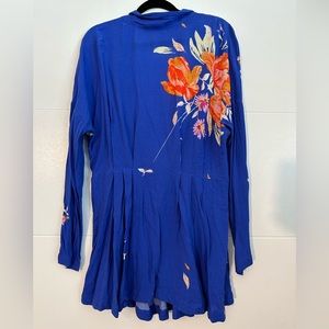 Free People Gemma Mini Dress Long Sleeve Tunic NWOT